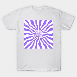 Purple Stripes And White Stripes T-Shirt